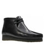 Clarks Men's Wallabee Boot in Black Leather - Getoutside Shoes