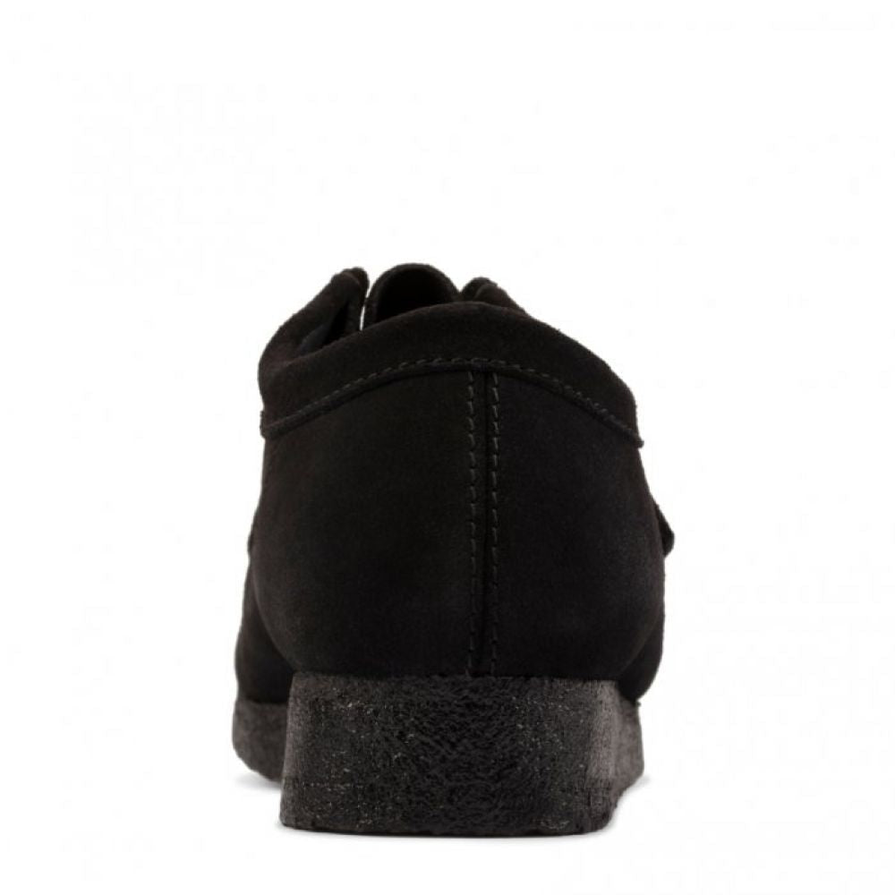 Clarks Men's Wallabee in Black Suede - Getoutside Shoes