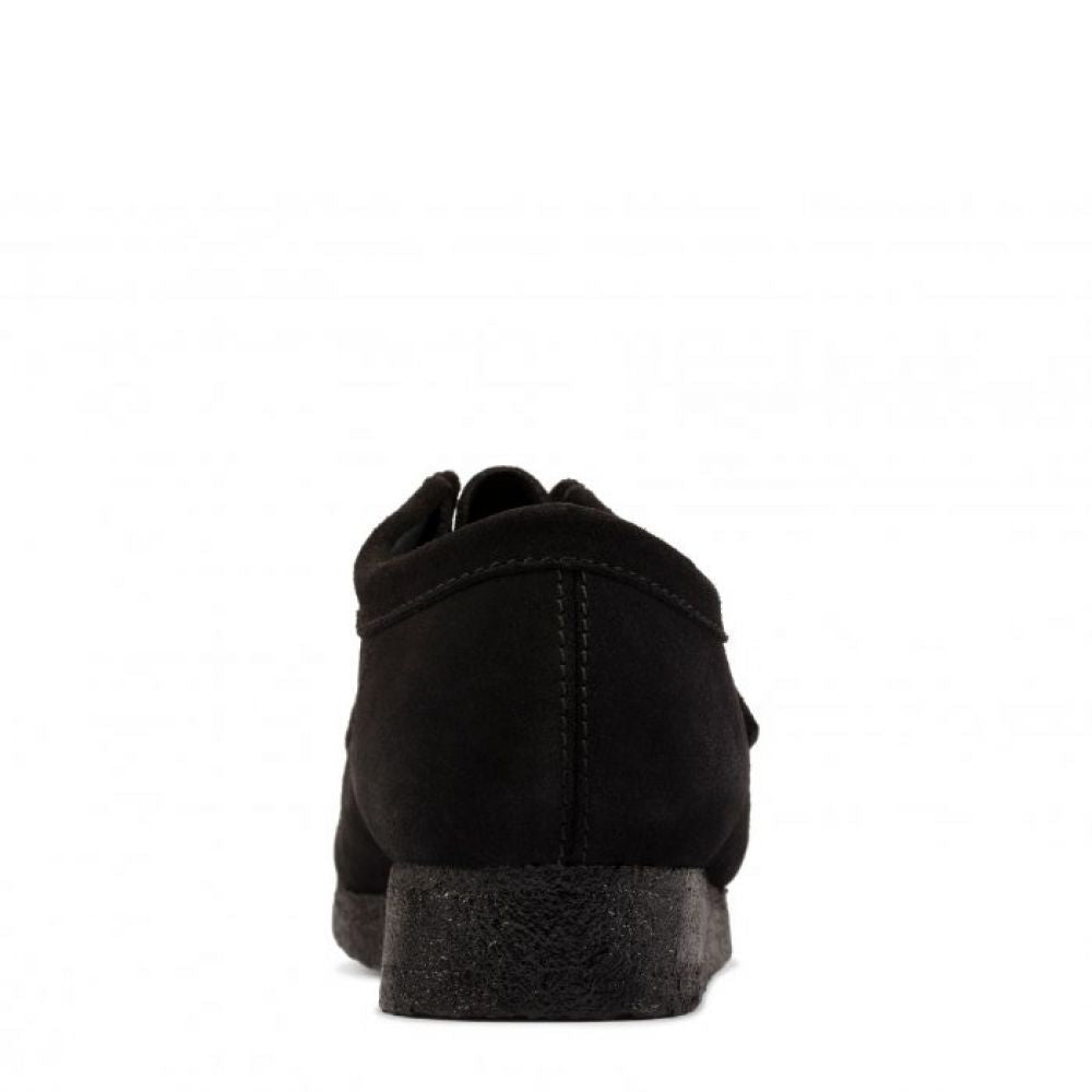 Clarks Women's Wallabee in Black Suede - Getoutside Shoes