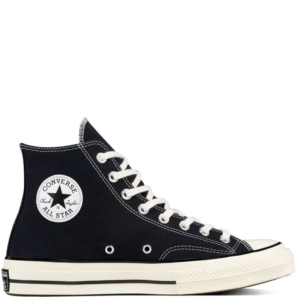 Converse Chuck 70 High in Black/Egret/White - Getoutside Shoes
