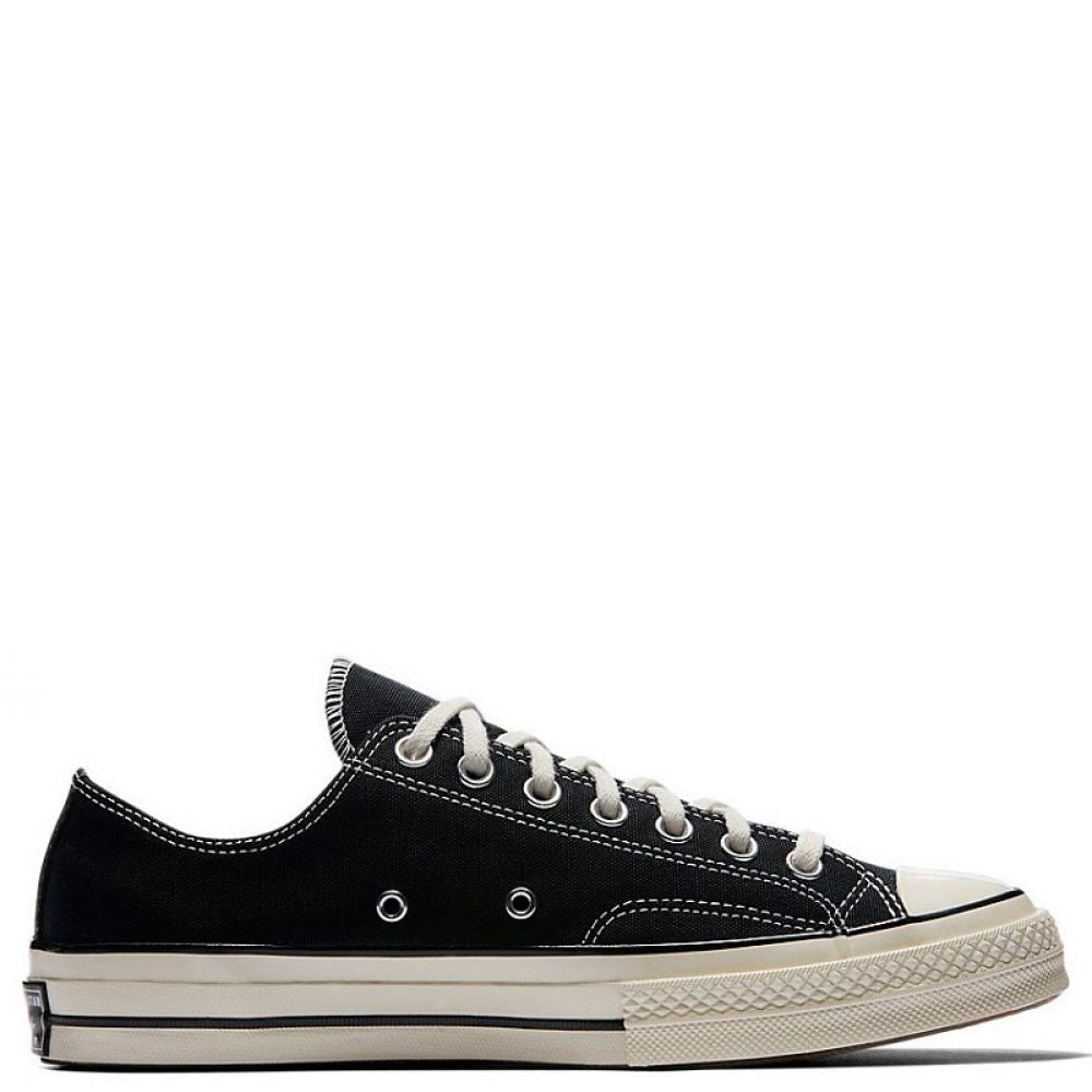 Converse Chuck 70 Low in Black/Egret/White - Getoutside Shoes
