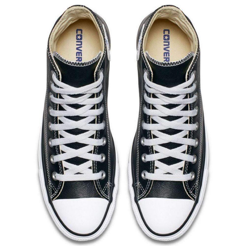 Converse Chuck Taylor All Star Leather High Top in Black - Getoutside Shoes