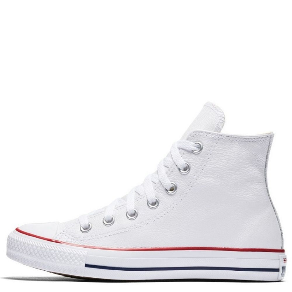 Converse Chuck Taylor All Star Leather High Top in Optic White - Getoutside Shoes