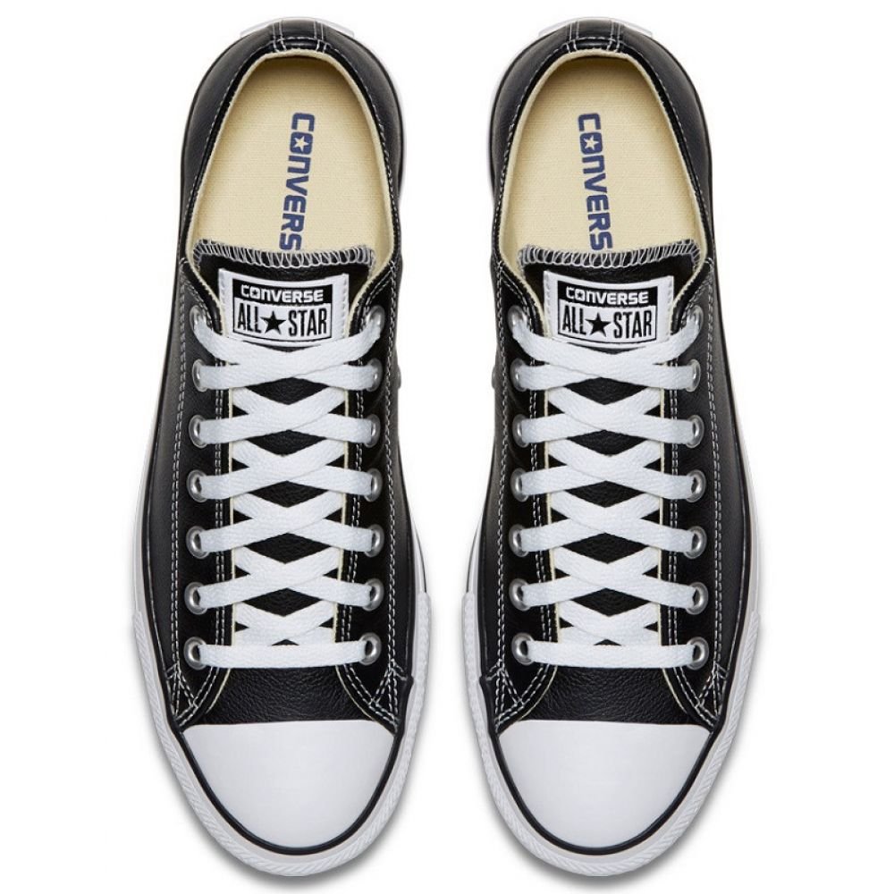 Converse Chuck Taylor All Star Leather Low Top in Black - Getoutside Shoes