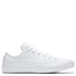 Converse Chuck Taylor All Star Mono Leather Low Top in White Monochrome - Getoutside Shoes