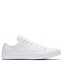 Converse Chuck Taylor All Star Mono Leather Low Top in White Monochrome - Getoutside Shoes