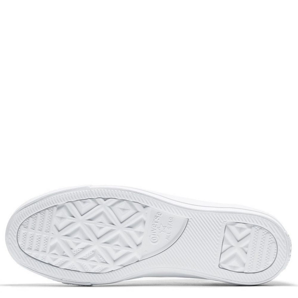 Converse Chuck Taylor All Star Mono Leather Low Top in White Monochrome - Getoutside Shoes