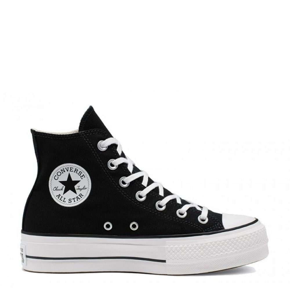 Converse Women's Chuck Taylor All Star Lift High Top in Black/White/White - Getoutside Shoes