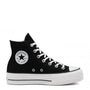 Converse Women's Chuck Taylor All Star Lift High Top in Black/White/White - Getoutside Shoes