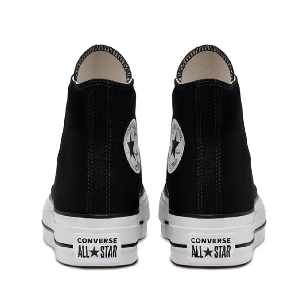 Converse Women's Chuck Taylor All Star Lift High Top in Black/White/White - Getoutside Shoes