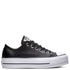 Converse Women's Chuck Taylor All Star Lift Leather Low Top in Black - Getoutside Shoes