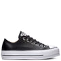 Converse Women's Chuck Taylor All Star Lift Leather Low Top in Black - Getoutside Shoes