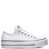 Converse Women's Chuck Taylor All Star Lift Leather Low Top in White - Getoutside Shoes