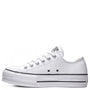 Converse Women's Chuck Taylor All Star Lift Leather Low Top in White - Getoutside Shoes