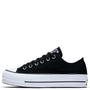 Converse Women's Chuck Taylor All Star Lift Low Top in Black - Getoutside Shoes