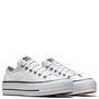 Converse Women's Chuck Taylor All Star Lift Low Top in White/Black - Getoutside Shoes