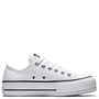 Converse Women's Chuck Taylor All Star Lift Low Top in White/Black - Getoutside Shoes