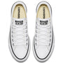 Converse Women's Chuck Taylor All Star Lift Low Top in White/Black - Getoutside Shoes