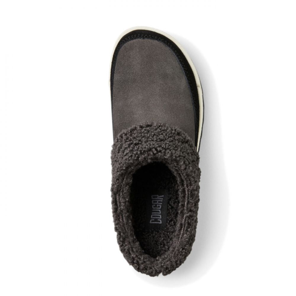 Cougar Women's Liliana Suede Mule in Black/Pewter - Getoutside Shoes