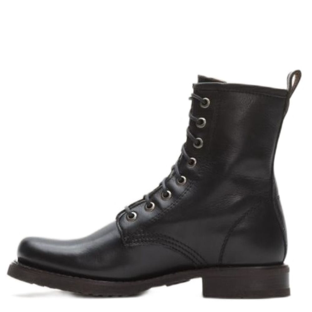 Frye Women&#39;s Veronica Combat in Black/Soft Vintage