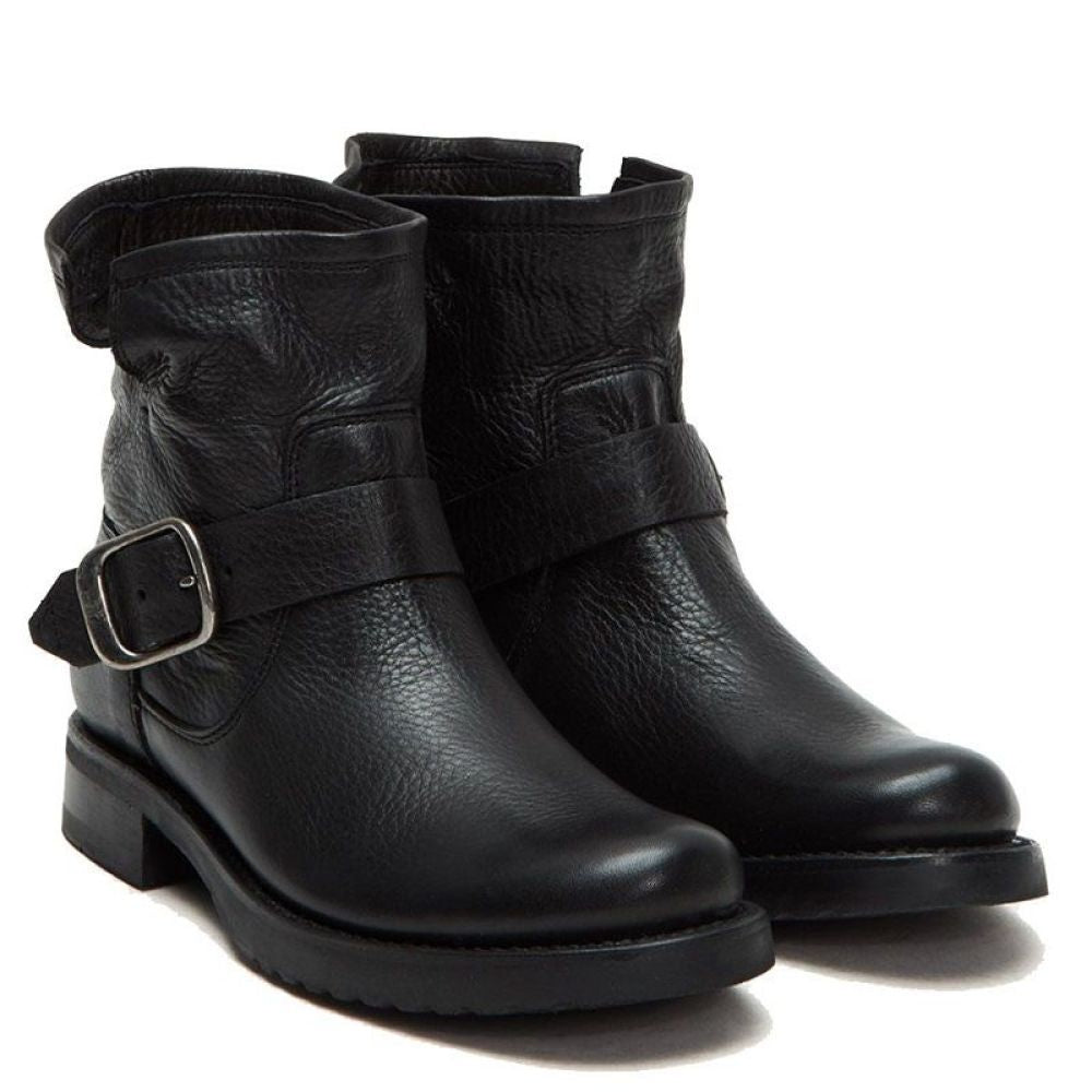 Frye Women&#39;s Veronica Bootie in Black/Soft Full Grain