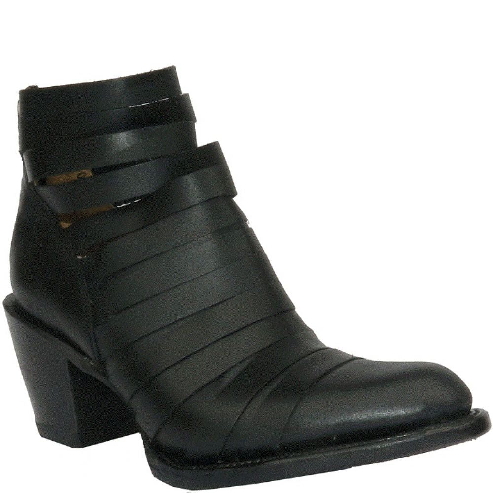Getoutside Women's Lola Strappy Heel Boot in Black