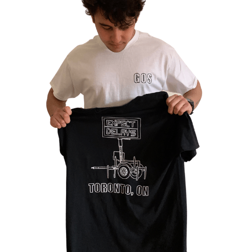 Getoutside Tee (Expect Delays) in White - Getoutside Shoes