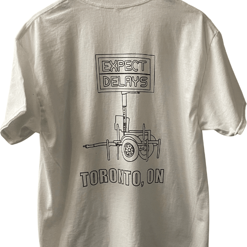 Getoutside Tee (Expect Delays) in White - Getoutside Shoes