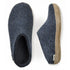 Glerups Open Heel Leather Sole in Denim - Getoutside Shoes