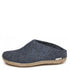 Glerups Open Heel Leather Sole in Denim - Getoutside Shoes