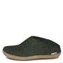 Glerups Open Heel Leather Sole in Forest - Getoutside Shoes