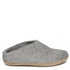 Glerups Open Heel Leather Sole in Grey - Getoutside Shoes