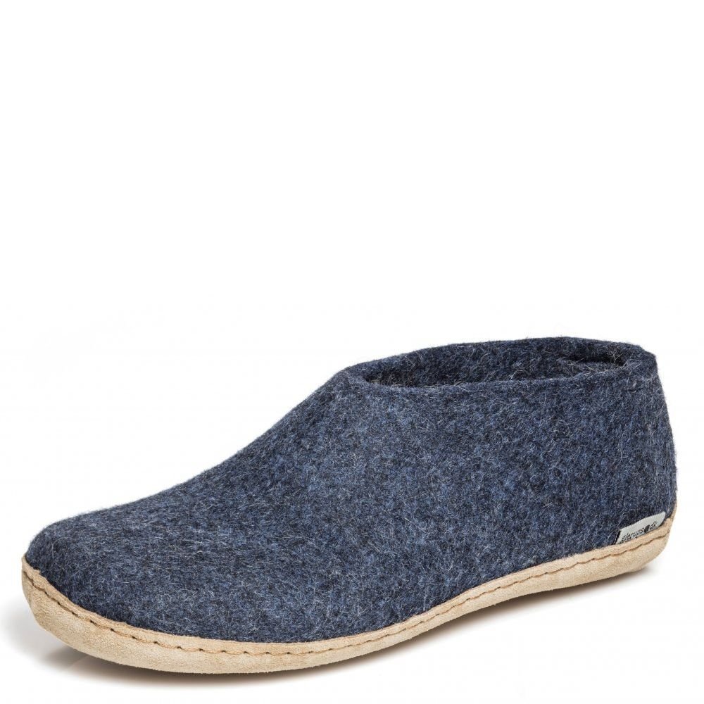 Glerups Shoe Leather Sole in Denim - Getoutside Shoes