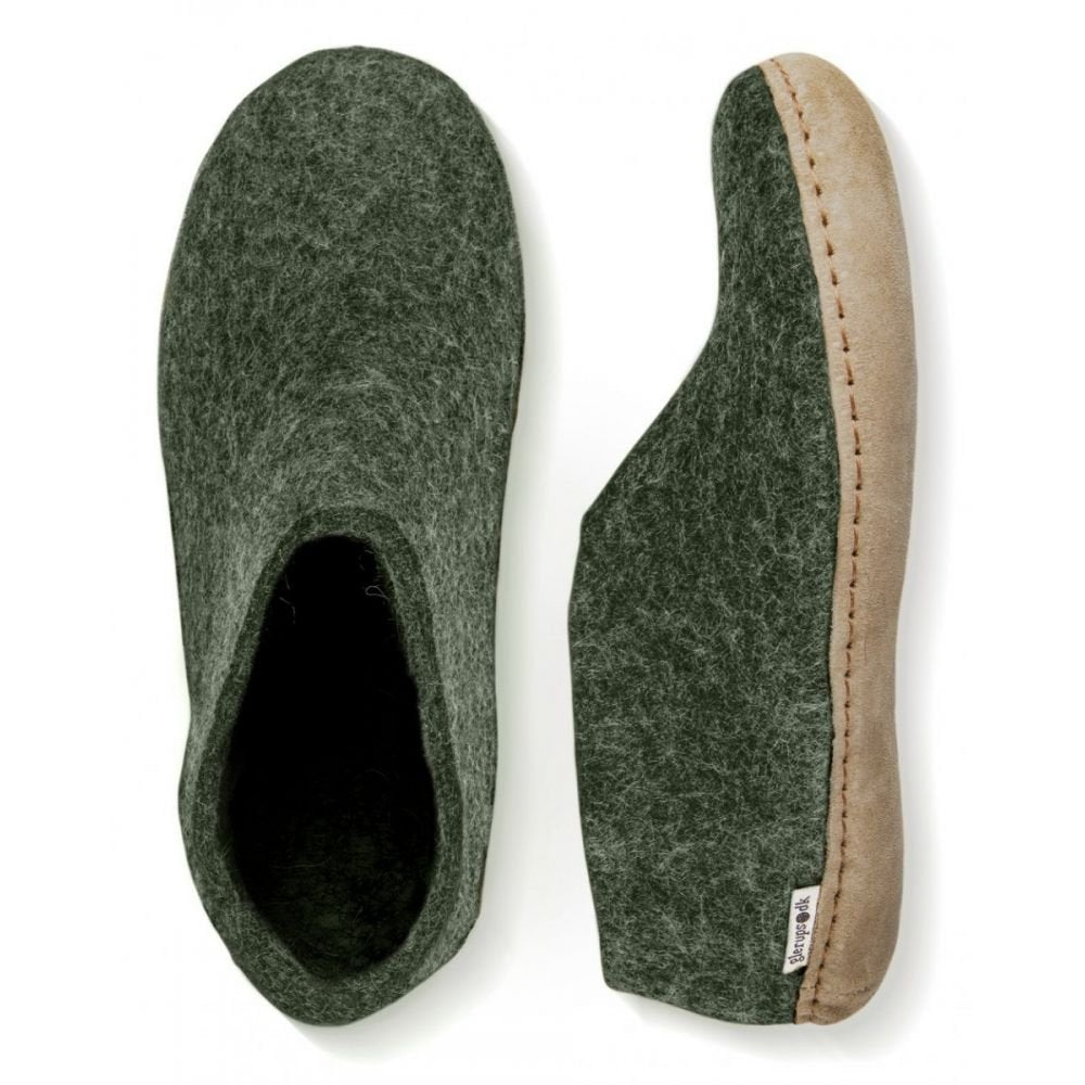 Glerups Shoe Leather Sole in Forest - Getoutside Shoes