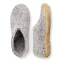 Glerups Shoe Leather Sole in Grey - Getoutside Shoes