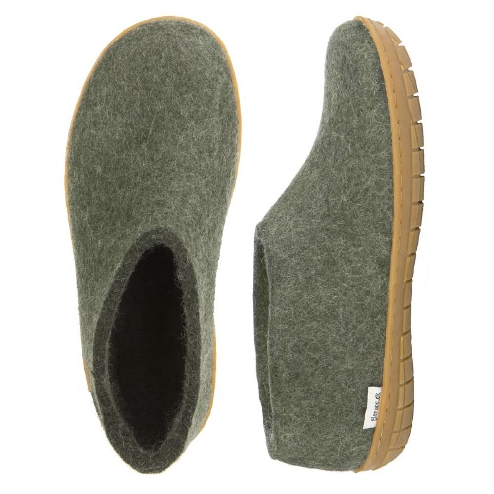 Glerups Shoe Rubber Sole in Forest - Getoutside Shoes