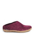 Glerups Women's Open Heel Leather Sole in Cranberry - Getoutside Shoes