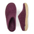 Glerups Women's Open Heel Leather Sole in Cranberry - Getoutside Shoes