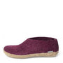 Glerups Women's Shoe Leather Sole in Cranberry - Getoutside Shoes
