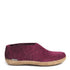 Glerups Women's Shoe Leather Sole in Cranberry - Getoutside Shoes
