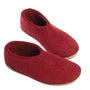 Glerups Women’s Shoe Leather Sole in Red - Getoutside Shoes