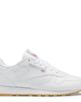 Reebok Women's Classic Leather in Ftwr White/Pure Grey 3/Reebok Rubber Gum-03