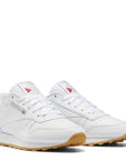 Reebok Women's Classic Leather in Ftwr White/Pure Grey 3/Reebok Rubber Gum-03