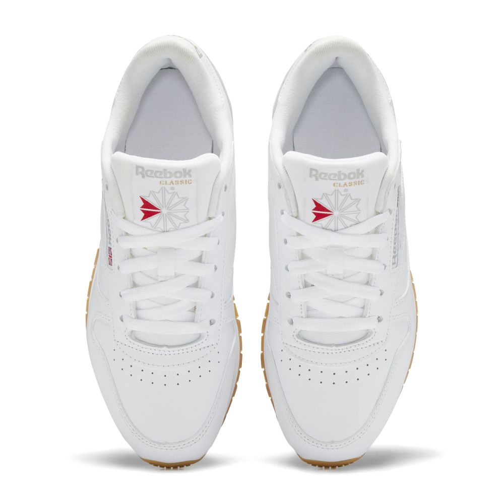 Reebok Women&#39;s Classic Leather in Ftwr White/Pure Grey 3/Reebok Rubber Gum-03