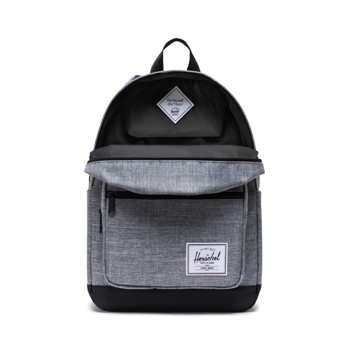 Herschel Pop Quiz Backpack in Raven Crosshatch - Getoutside Shoes
