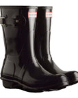 Hunter Women's Original Short Gloss Rain Boots in Black