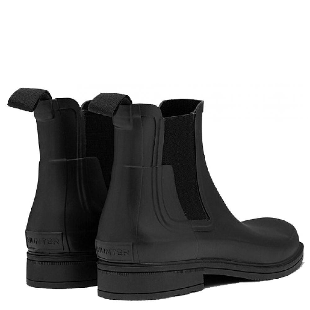Hunter Men's Original Refined Chelsea Boot in Black - Getoutside Shoes