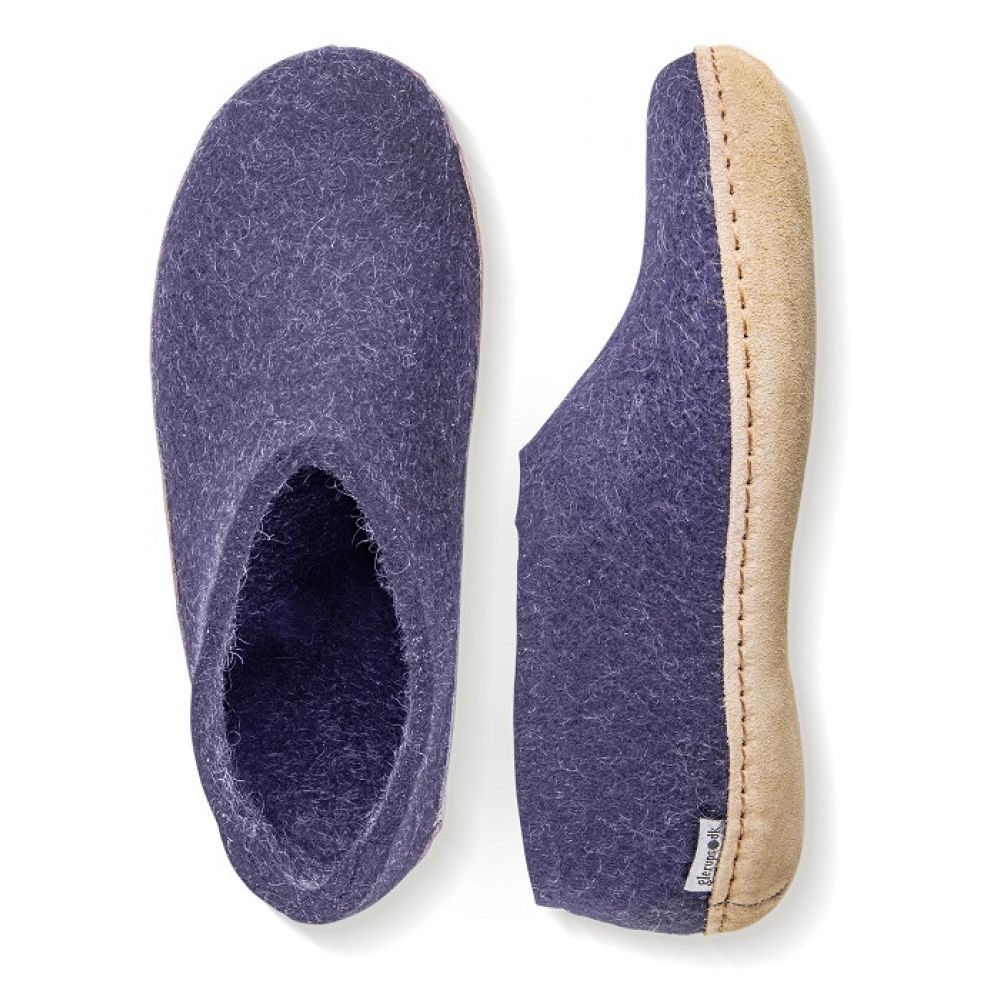 Glerups Women&#39;s Shoe Leather Sole in Purple