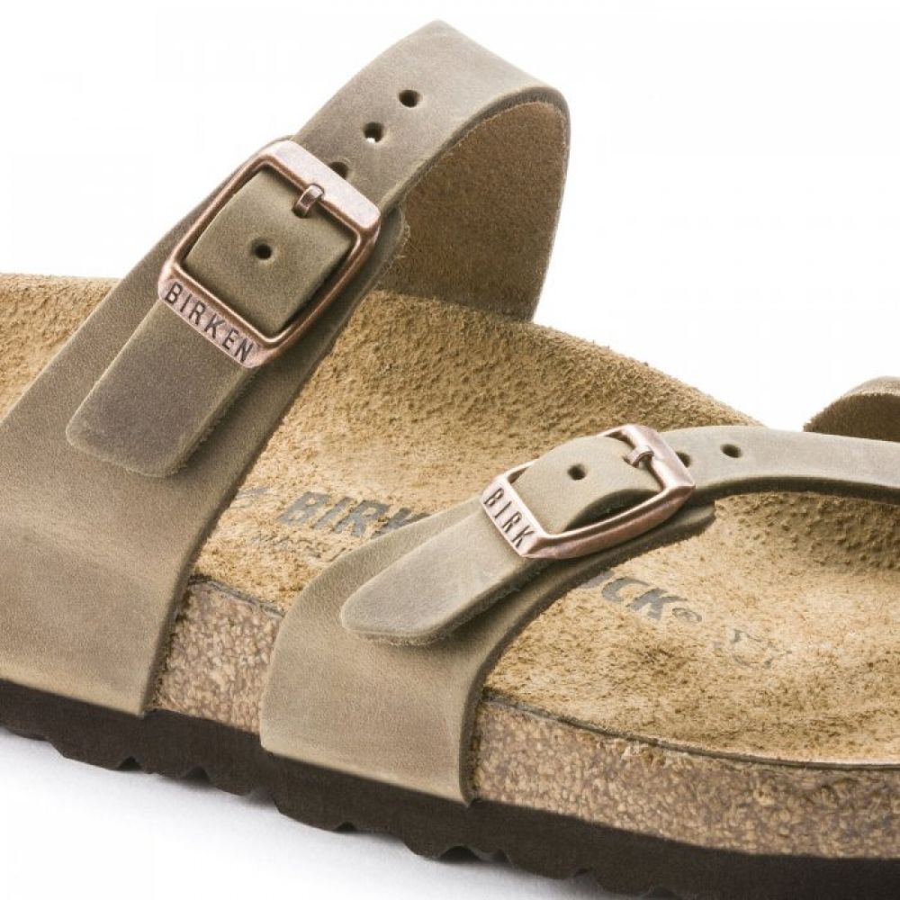 Birkenstock Women's Mayari Oiled Leather in Tobacco Brown