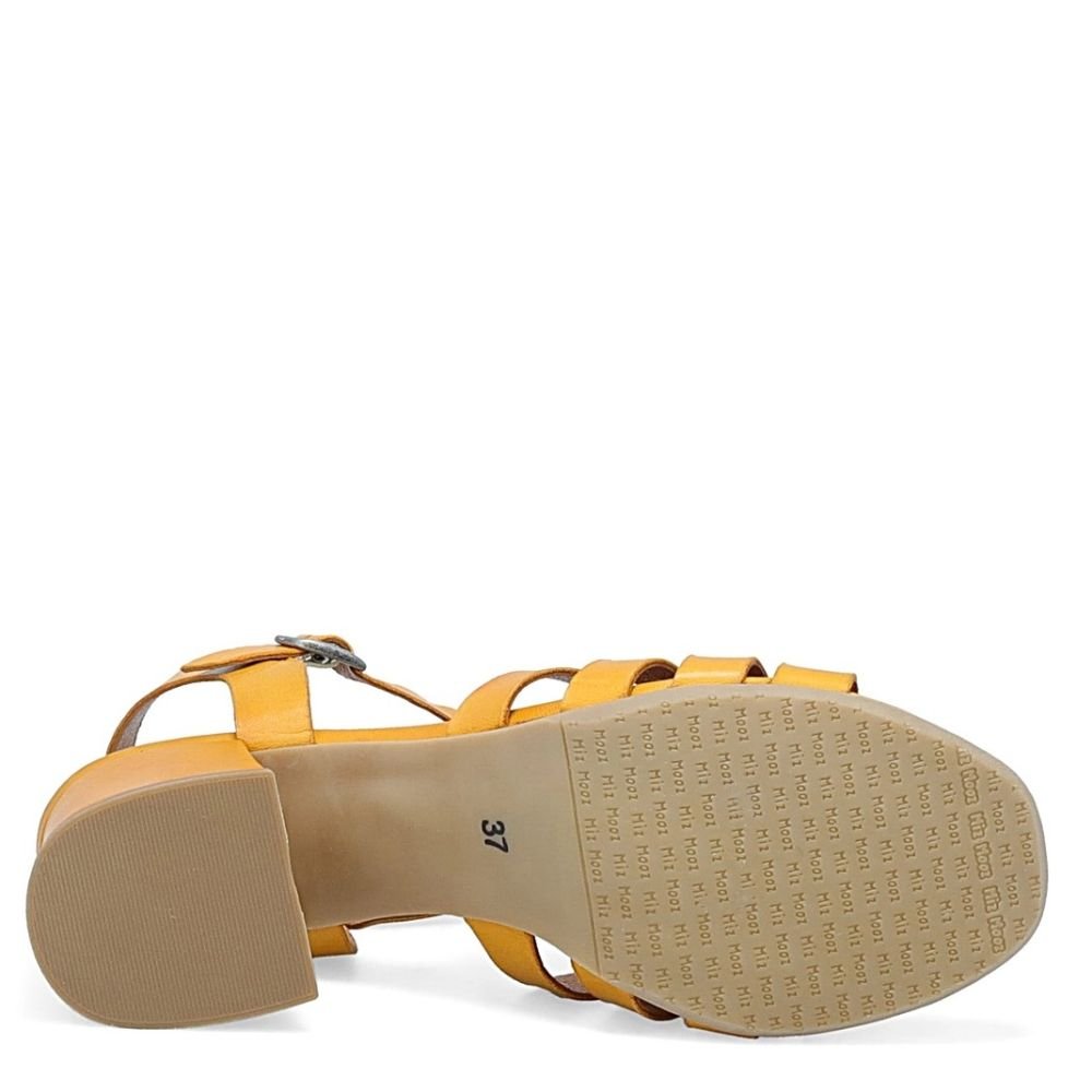Miz Mooz Women's Boardwalk Heeled Sandal in Ochre - Getoutside Shoes